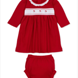Kissy Kissy Classic Treasur-Dress Set Red 3-6M
