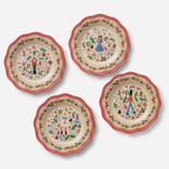Rifle Paper Co. Holly Jolly Nutcracker Melamine Assorted Dessert Plates Set of 4