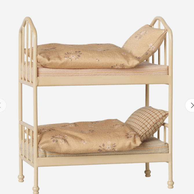Maileg Bunk Bed - Mouse - Wheat