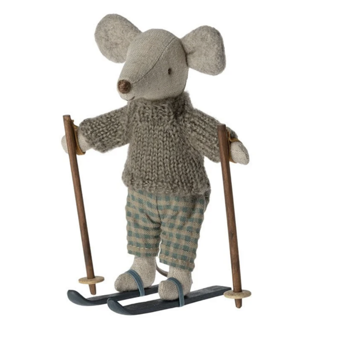 Maileg Winter Mouse with Ski Set - Big Brother - 2026