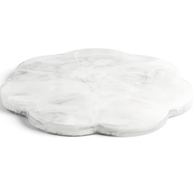Addison Ross Scallop Resin Chopping Board White