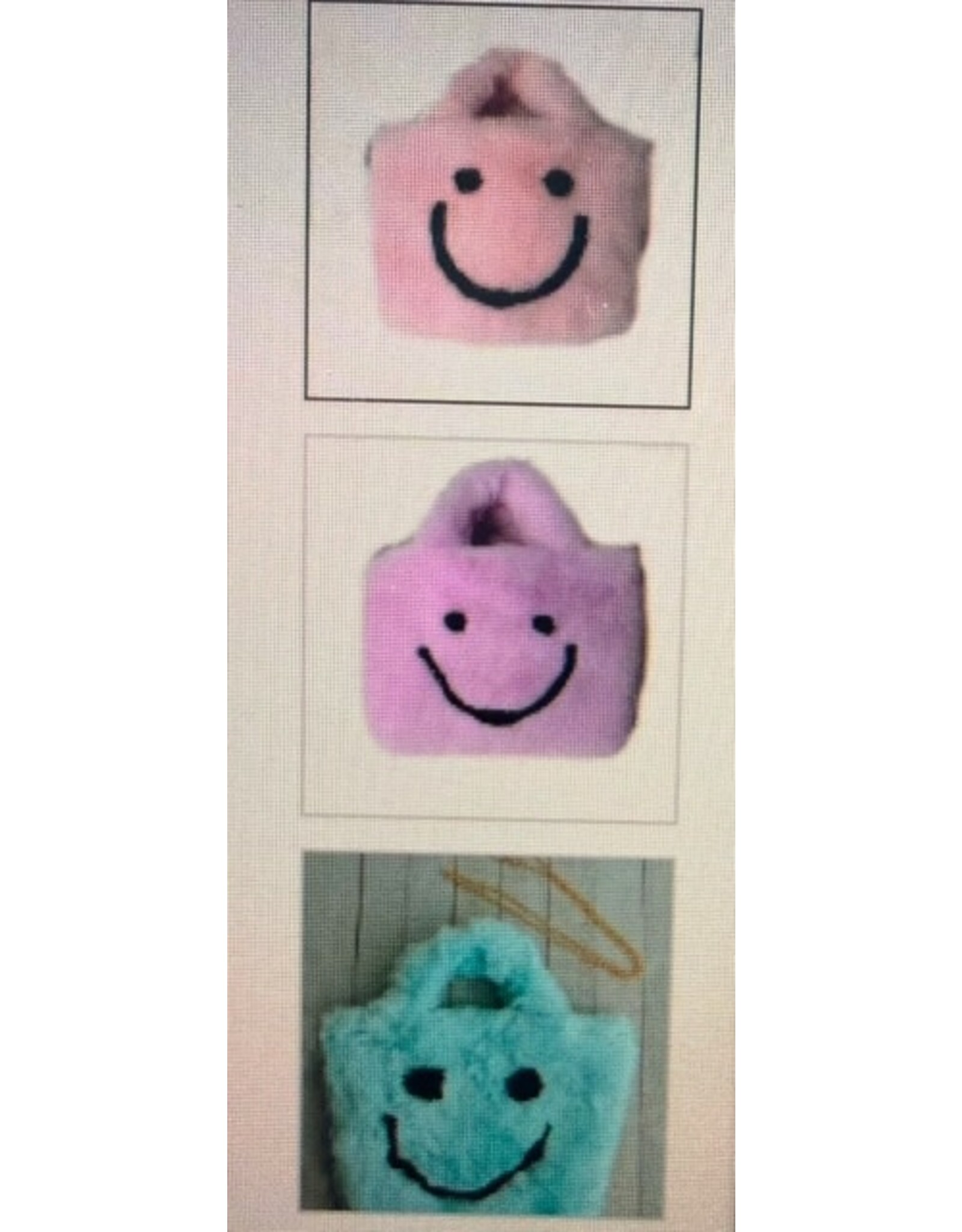 sparkle sister faux fur happy bag