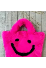 sparkle sister faux fur happy bag