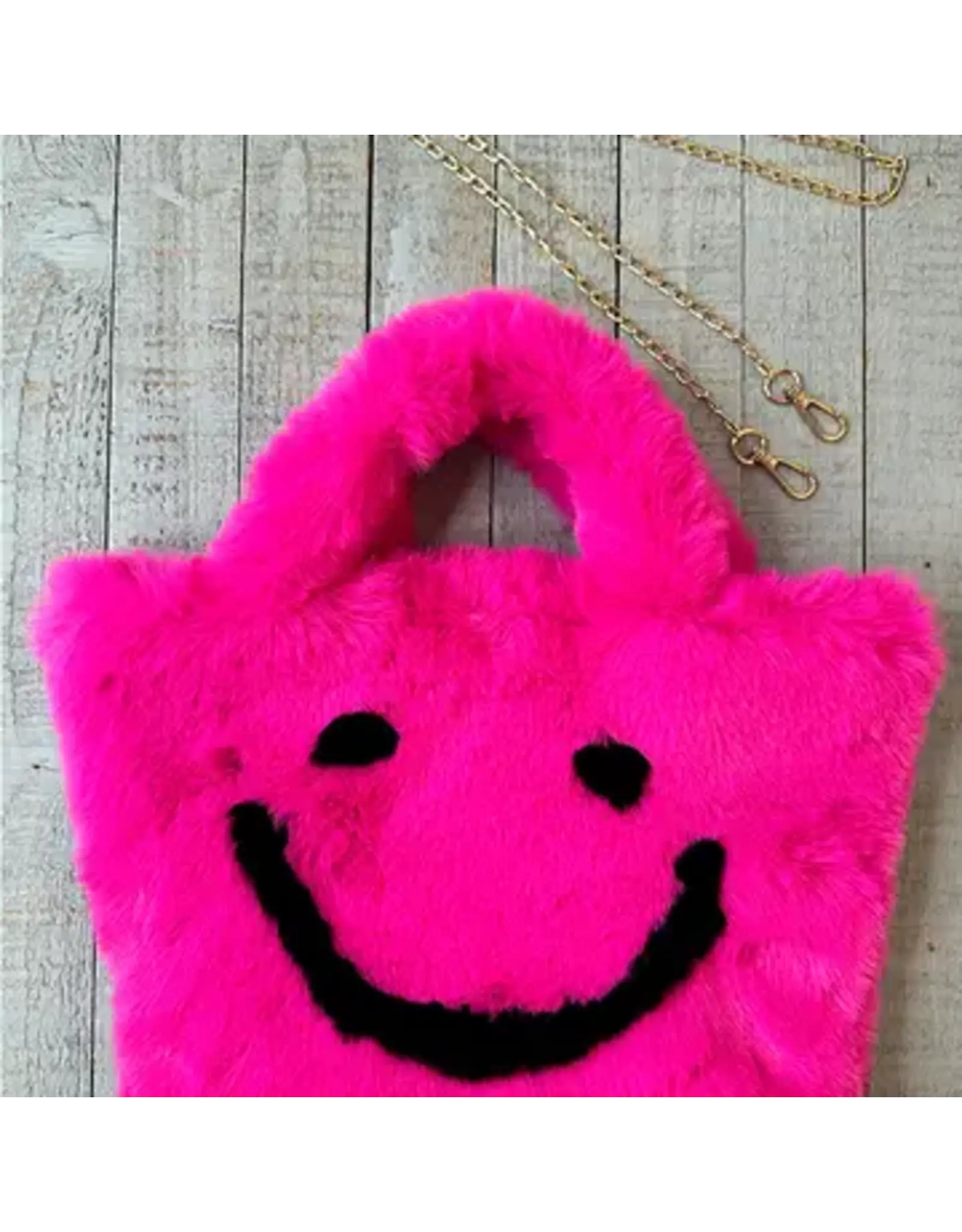 sparkle sister faux fur happy bag