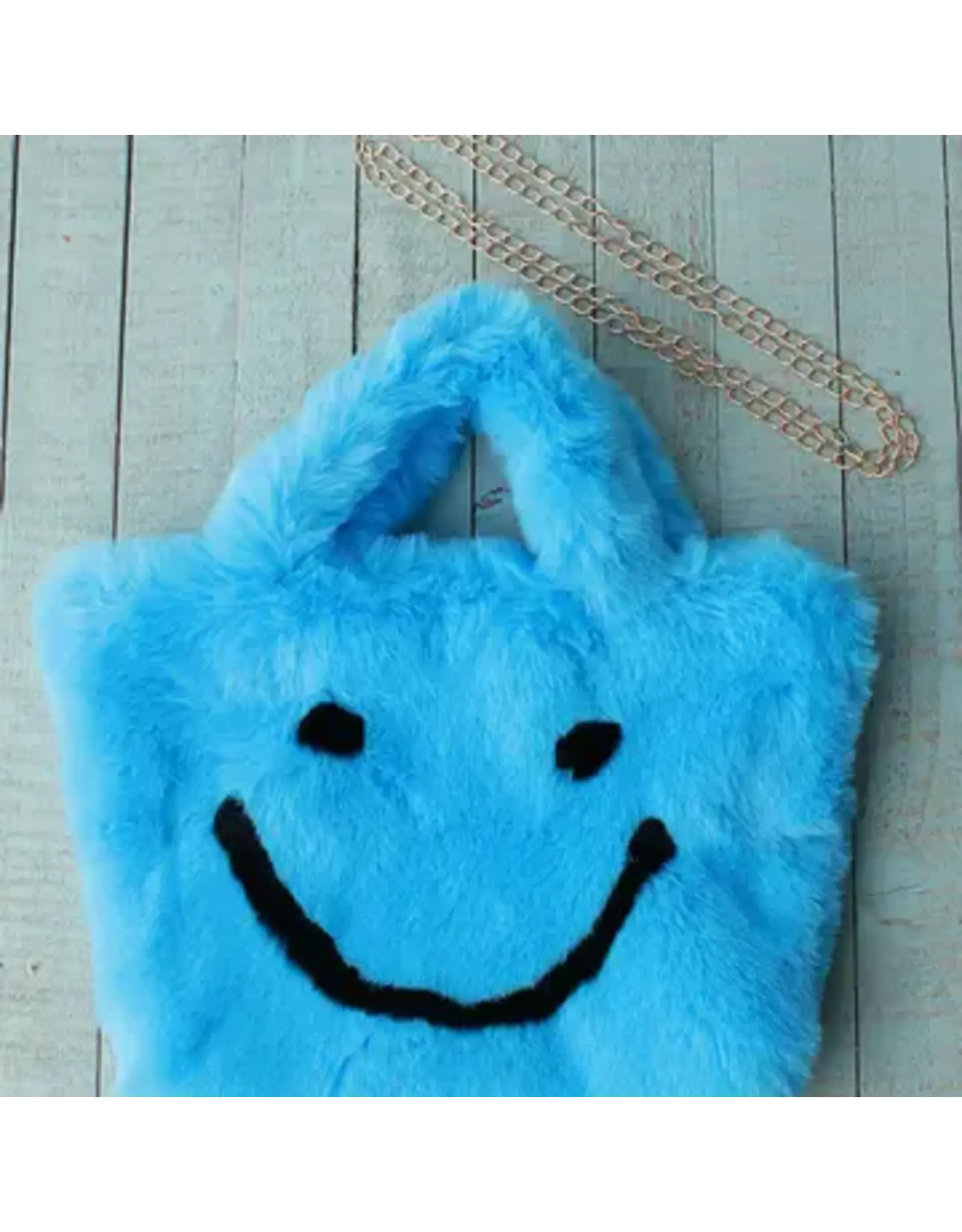 sparkle sister faux fur happy bag