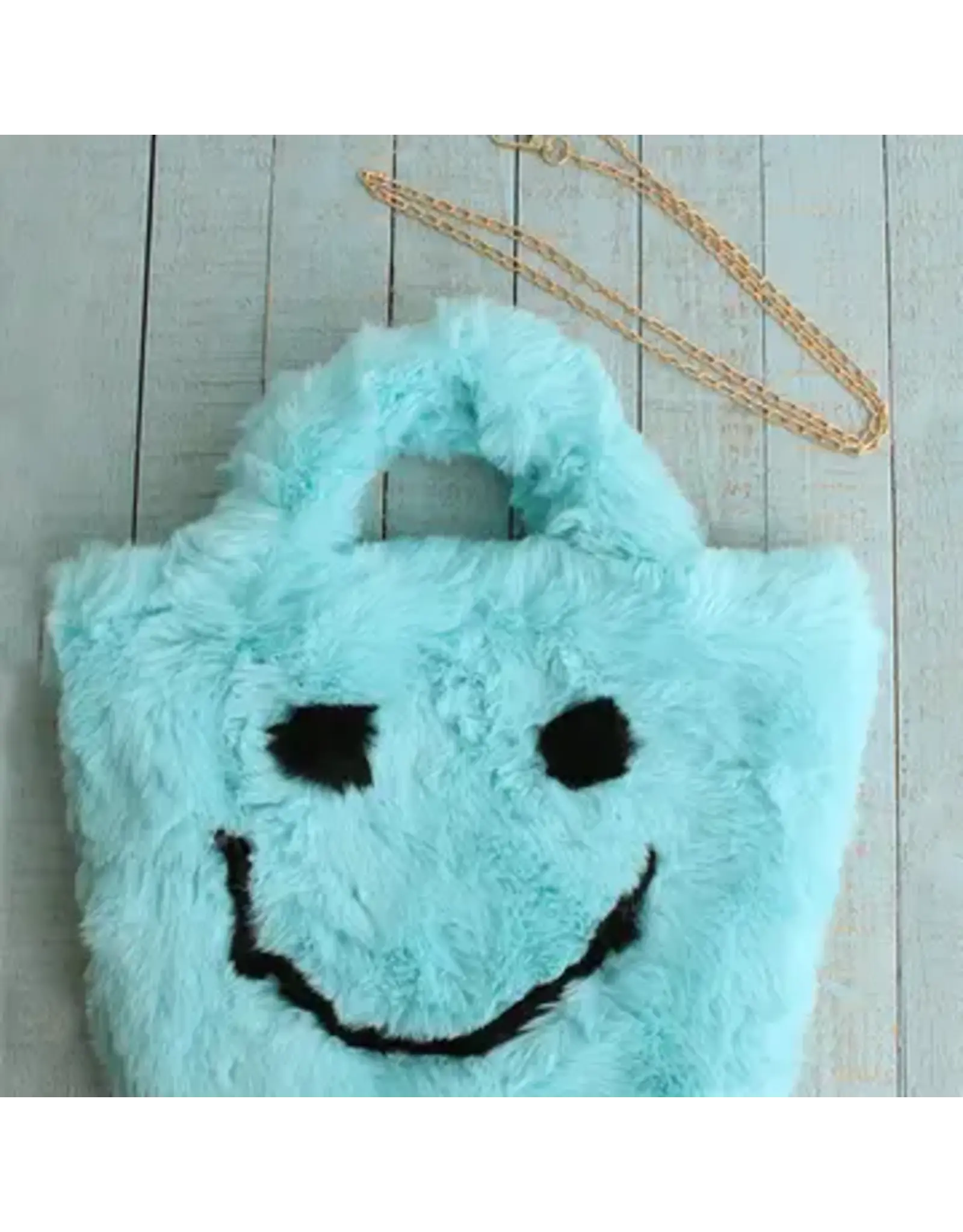 sparkle sister faux fur happy bag