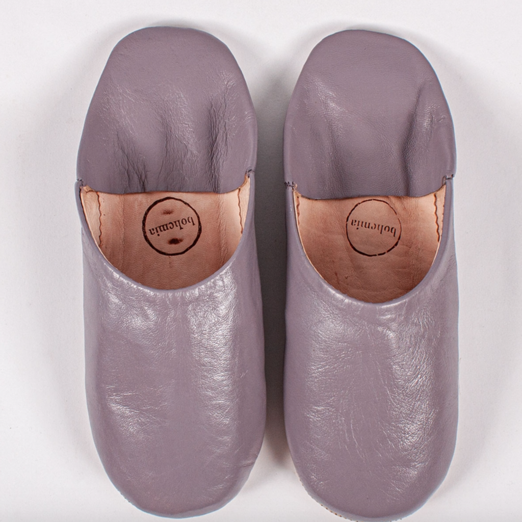 LPM Violet Moroccan Babouche Basic Slippers, medium