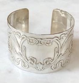 French Napkin Ring Cuff, Sterling Silver