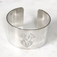 French Napkin Ring Cuff, EV Monogram