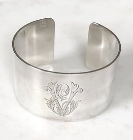 French Napkin Ring Cuff, EV Monogram