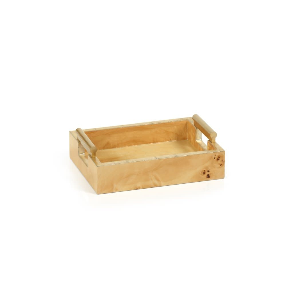 LPM Leiden Burl Wood Design Tray, Small