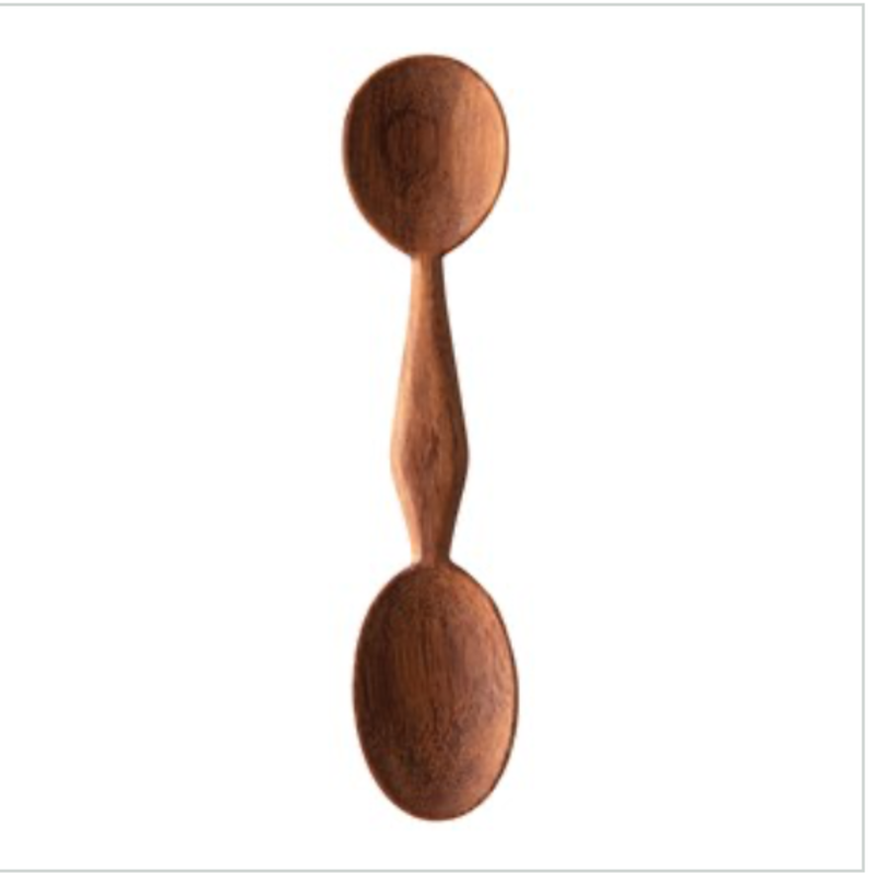 LPM Hand Carved 2-Sided Doussie Wood Spoon