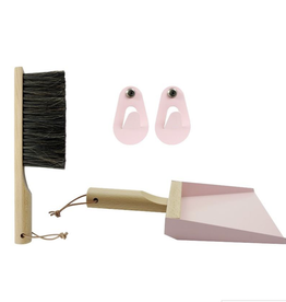 LPM Hand Brush and Dustpan, Pink