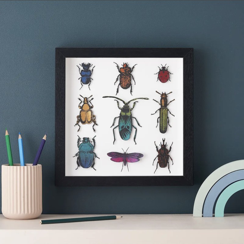 Bombus Handpainted Papercraft Beetles Art