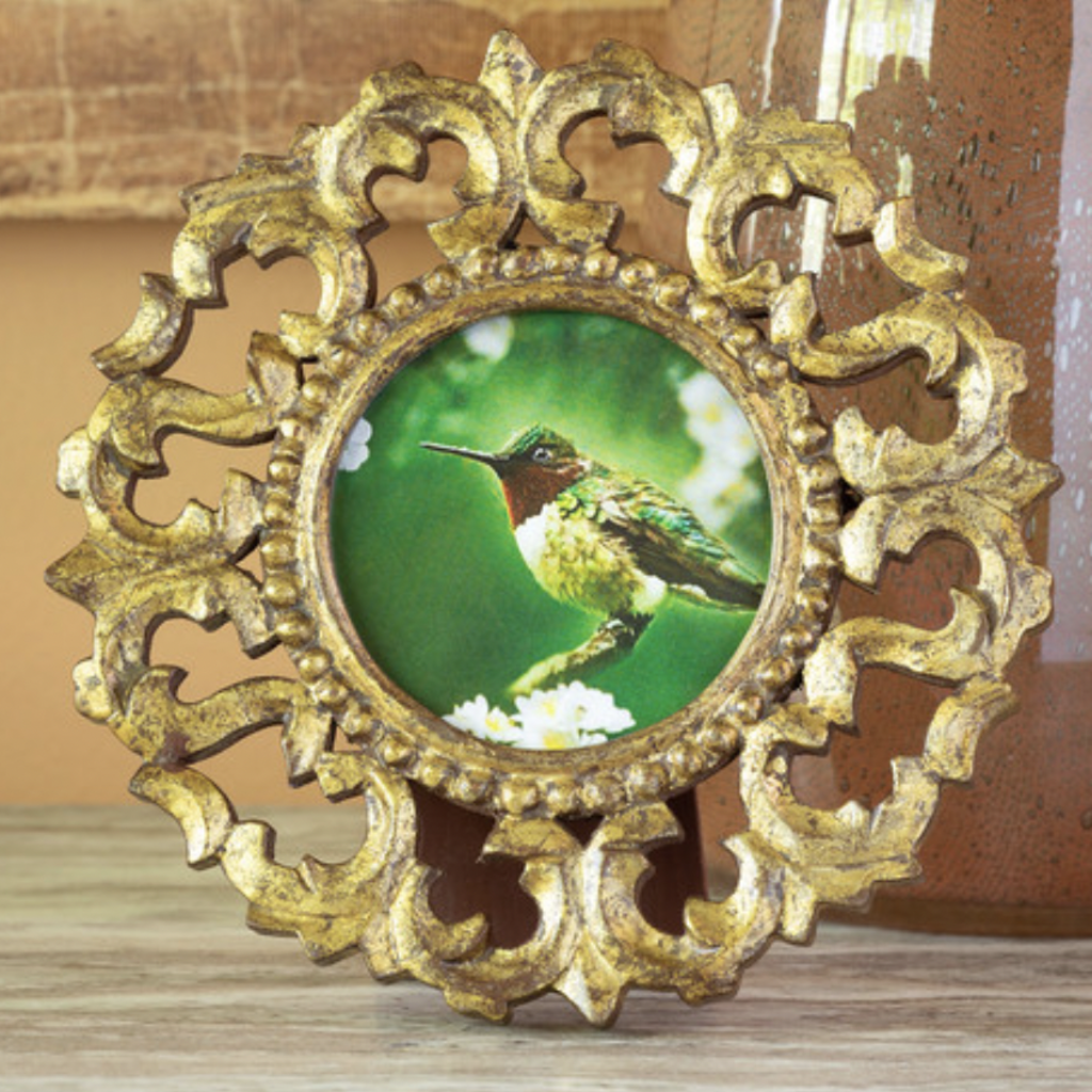 Chantilly Carved Picture Frame, Round