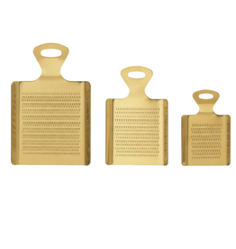 Gold Stainless Graters, Set of 3
