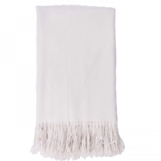 LPM Cashmere Throw, White