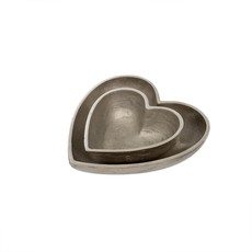 Silver Heart Bowls, large