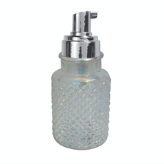 Clear Rainbow Luster Glass Foaming Soap Pump