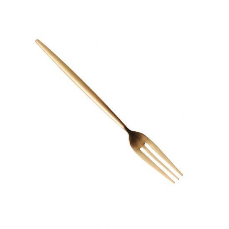 Matte Gold Appetizer Fork