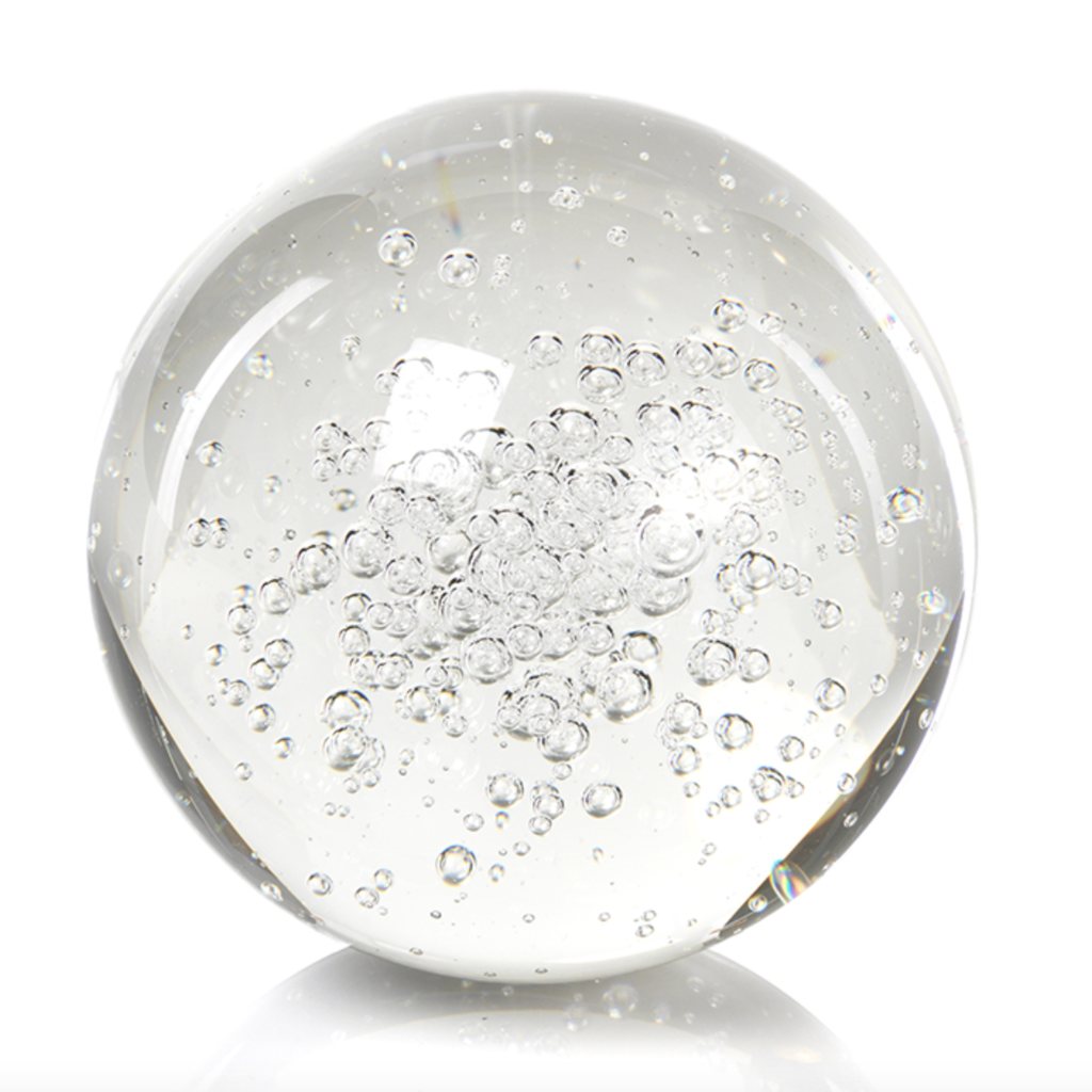 Large Crystal Ball with Bubbles