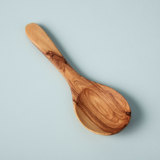 Olive Wood Round Serving Spoon