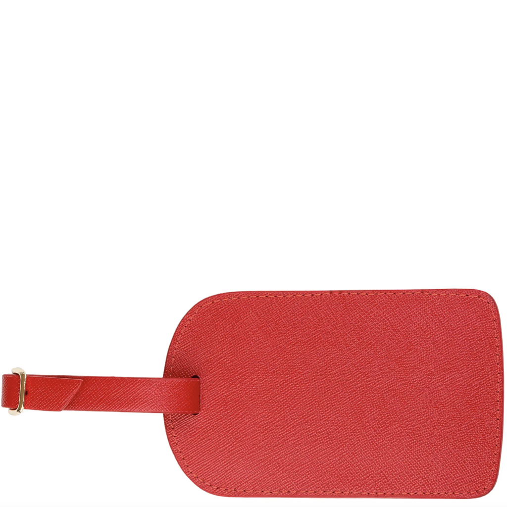 Leather Luggage Tag, Strawberry