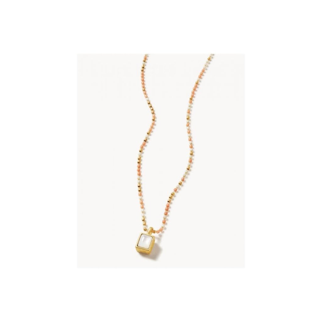 Naia Petite Beaded Necklace, Pearl