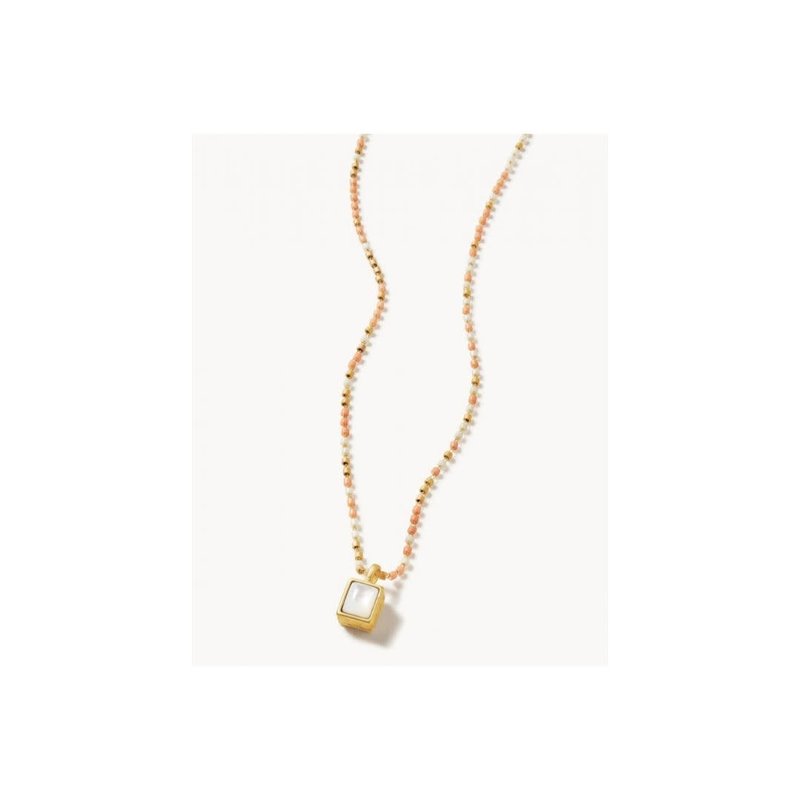 Naia Petite Beaded Necklace, Pearl