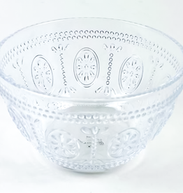 Embossed Bowl, clear