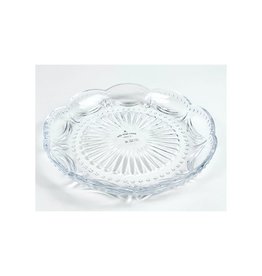 Ribbed Rim Plate, clear