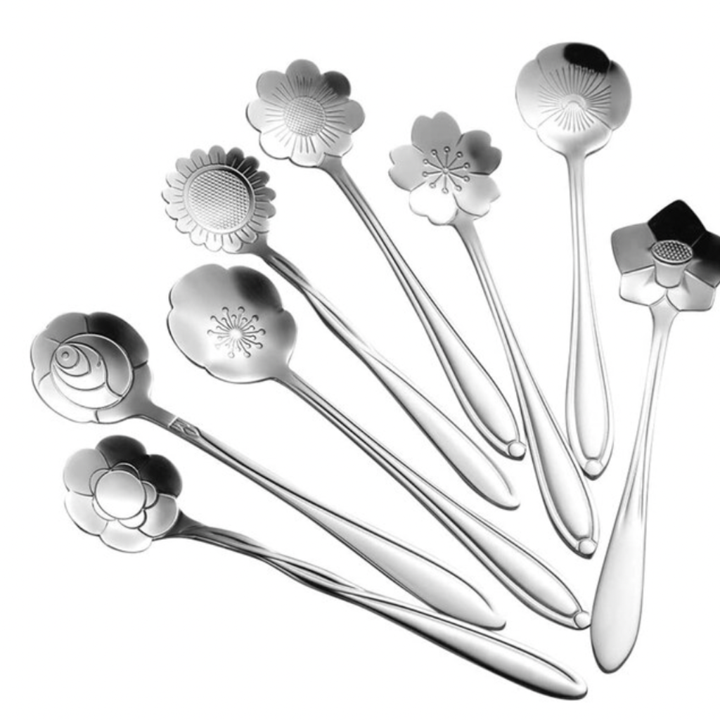 Silver Flower Teaspoon