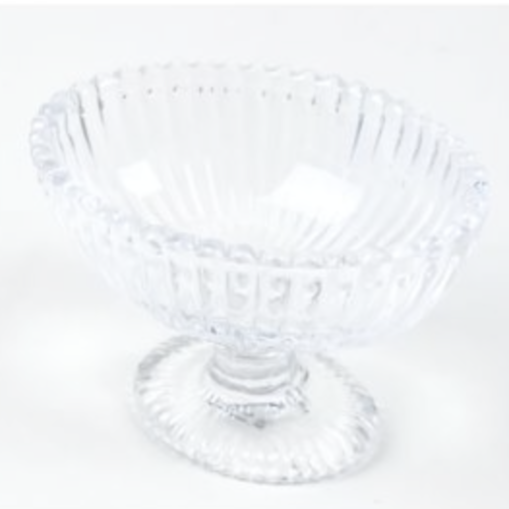 Footed Dessert Bowl, clear