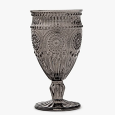 Vintage Style Wine Goblet, black