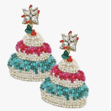 Beaded Cake Earring