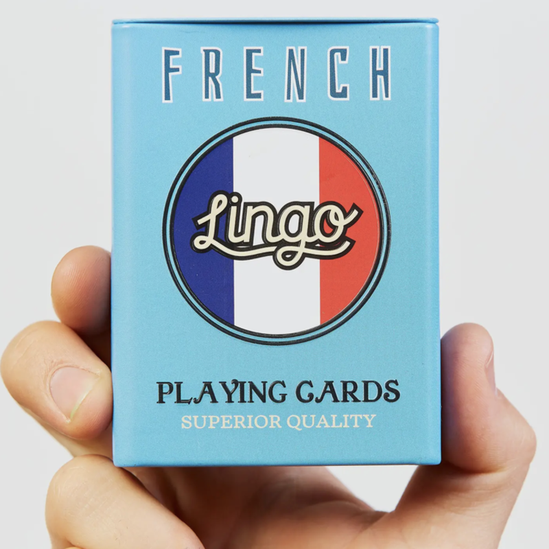 French Lingo Playing Cards in Tin Box