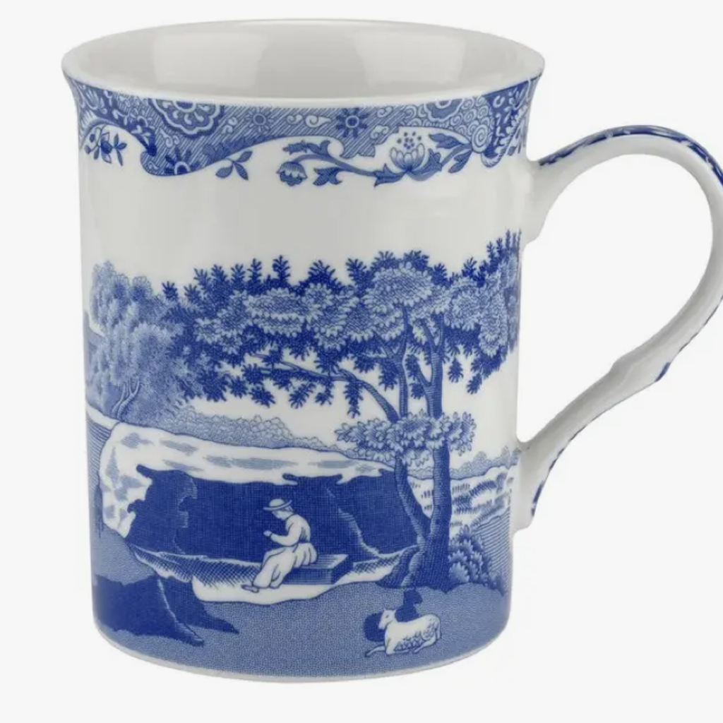 Blue Italian Mug, 12 oz