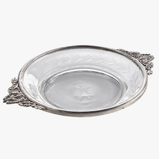 Silver Handle Round Dish