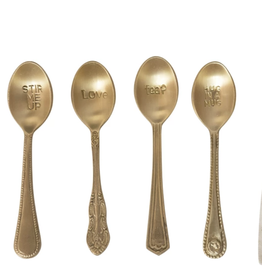 Brass Spoon with Saying, assorted