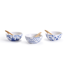 Chinoiserie Tidbit and Tapas Bowl with Spoon