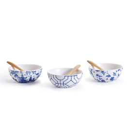 Chinoiserie Tidbit and Tapas Bowl with Spoon