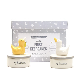 First Tooth and First Curl Keepsake Boxes