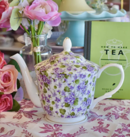 Violet Flowers Teapot