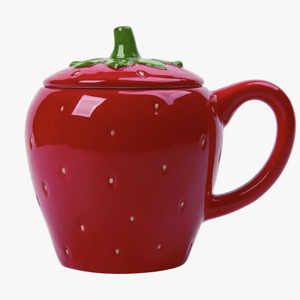 Strawberry Mug with Lid