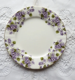 Violet Flowers Salad Plate