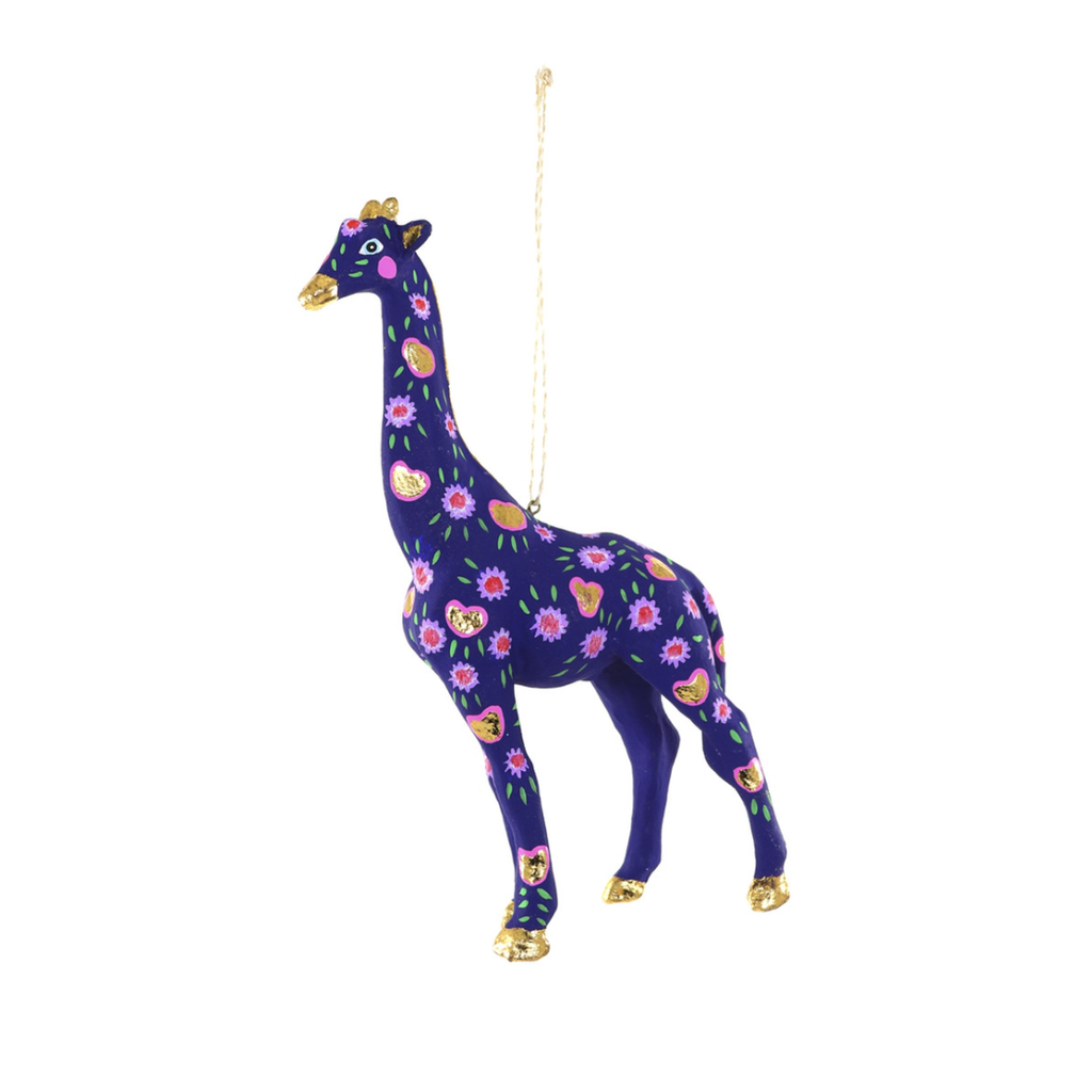 Floral Giraffe Ornament