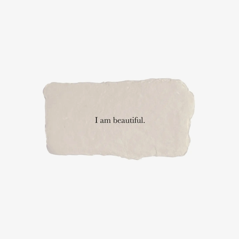 "I am beautiful" Affirmation Card