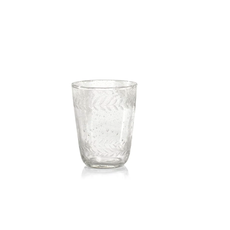 Tuscan Handmade Etched Glass, Double Old Fashioned
