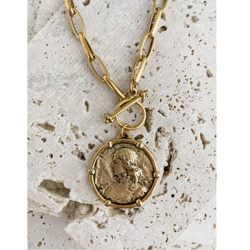 Joan of Arc Necklace, Gold