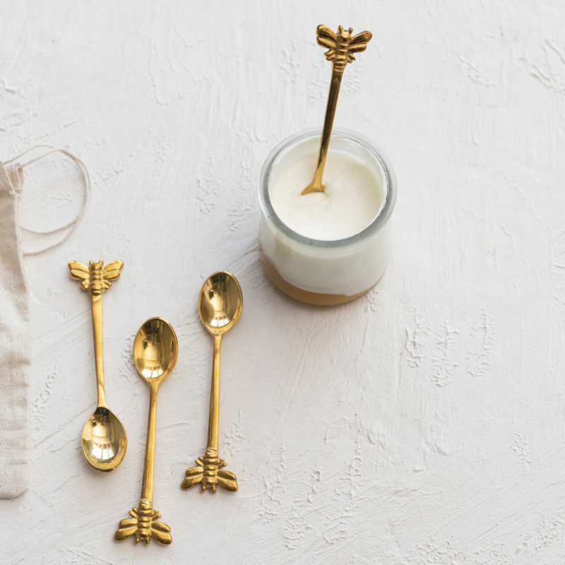 Brass Spoon with Bee